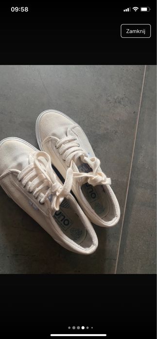 Damskie trampki tenisówki UNO rozmiar 39 kremowe