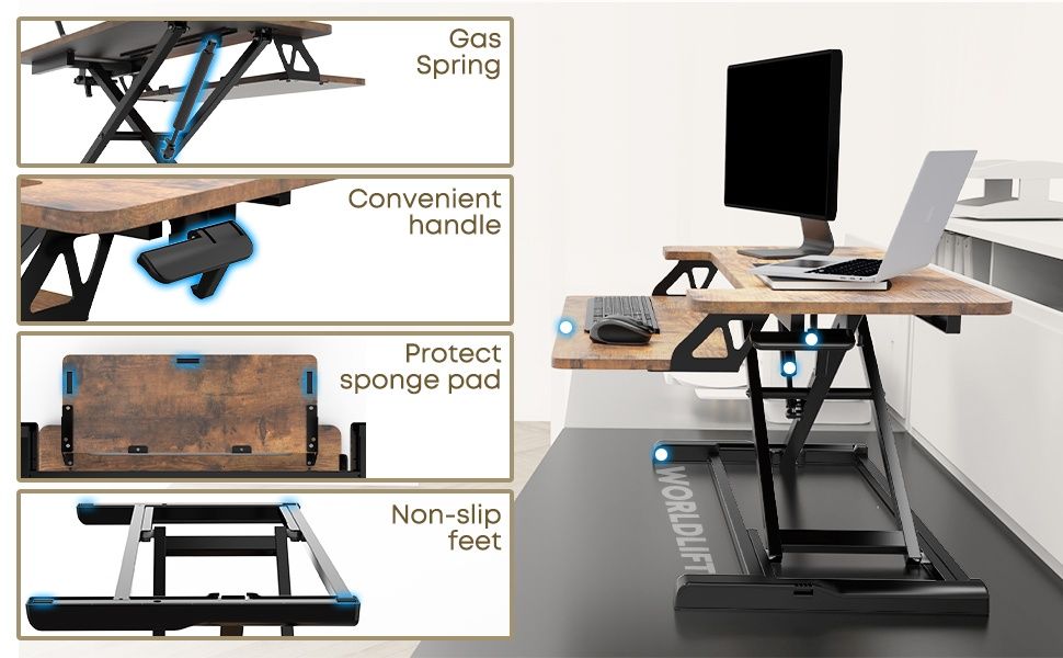 Secretária Elevatória WORLDLIFT 32" | Standing Desk Converter