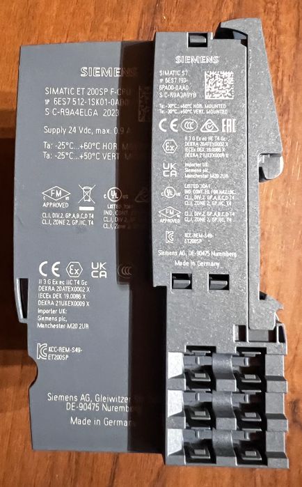 Siemens ET200SP F-CPU 1512SP F-1 PN | 6ES7 512-1SK01-0AB0 | Safety PLC