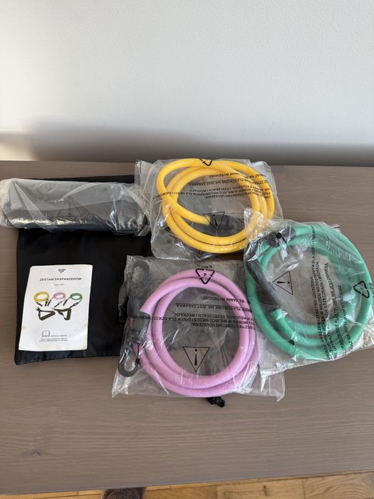 Gumy do ćwiczeń ekspander trening ćwiczenia sport