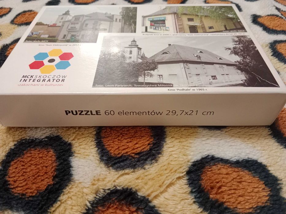 Puzzle dla dzieci,60 szt.,budowle Skoczowa