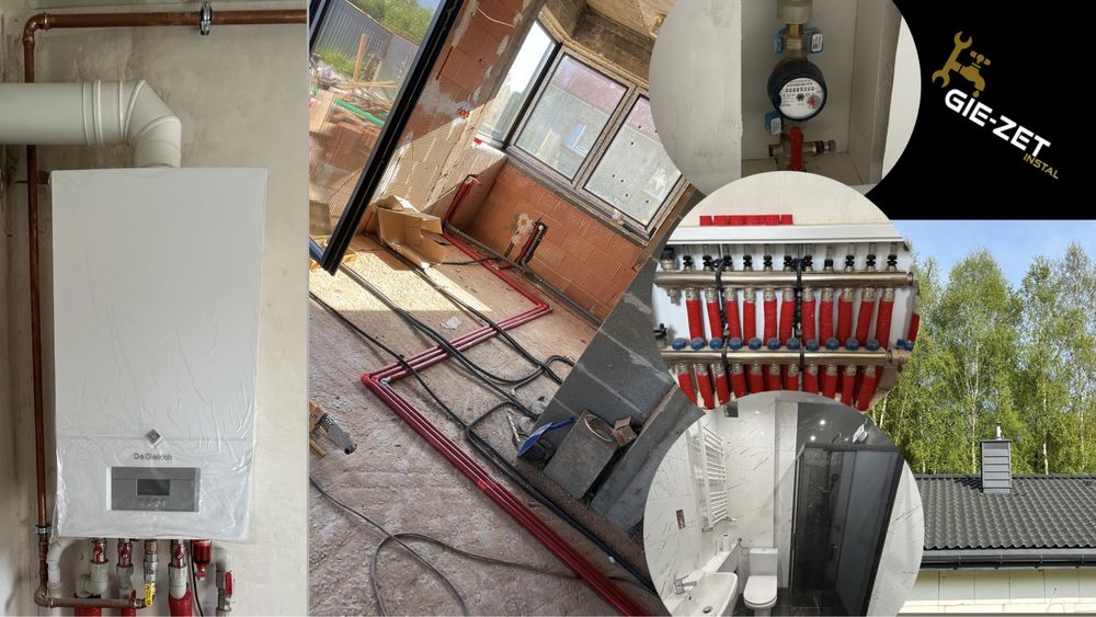 Instalacje WOD-KAN-CO-GAZ-Kotły, Pompy Ciepła, Przyłącza