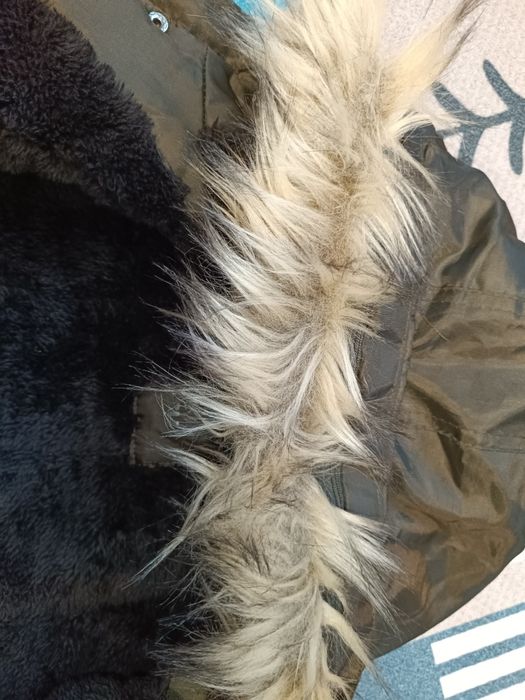 Kurtka zimowa kożuszek Cool club zielona khaki chłopięca r 104