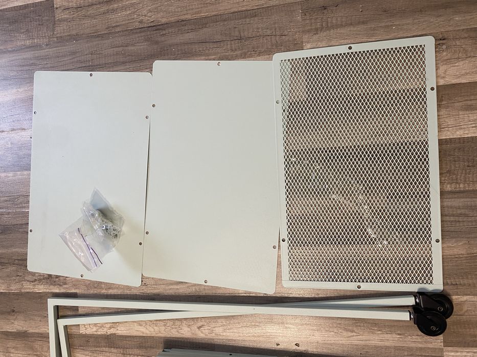 IKEA NISSAFORS | Wózek na kółkach Bladozielony - stalowy | 50x30x83cm