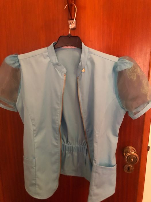 Bata para massagem azul