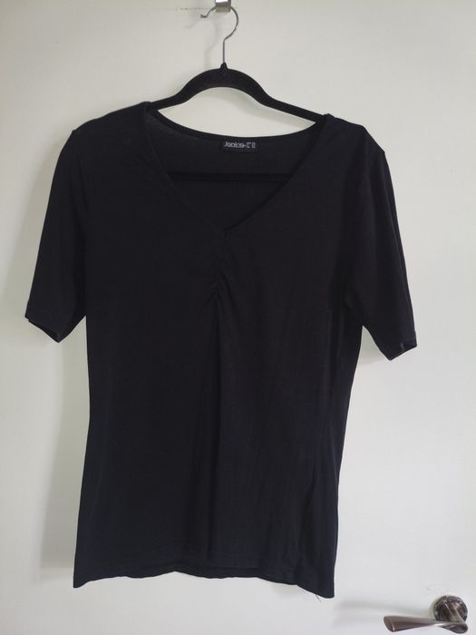 Czarny t-shirt roz. 40