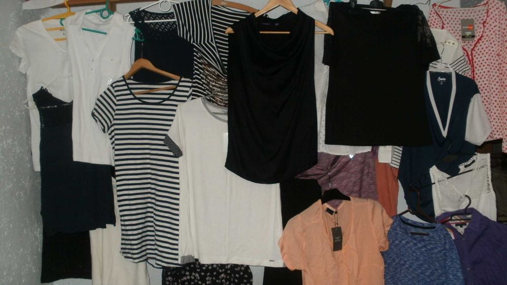 Koszulki, bluzeczki S/M/L Mexx, Quiosque, Adidas ..- giga zestaw ok 60
