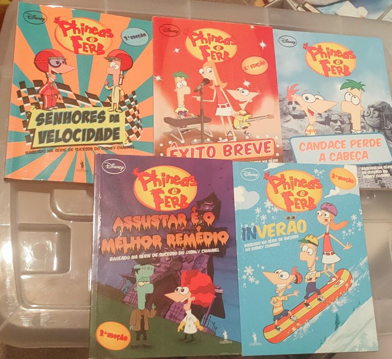 Livros Phineas e Ferb