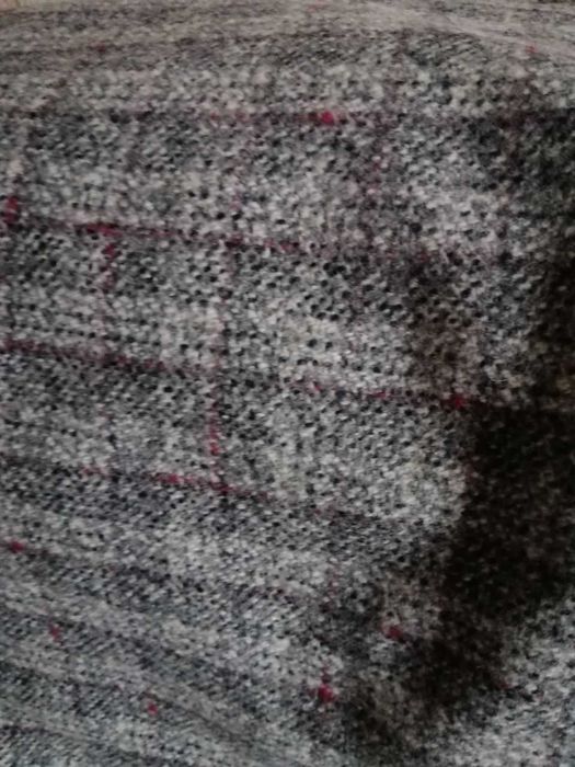 Ткань пальтовая в клетку.