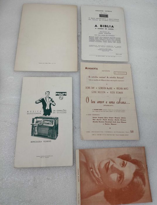 5 programas de espetaculos diversos - anos 60