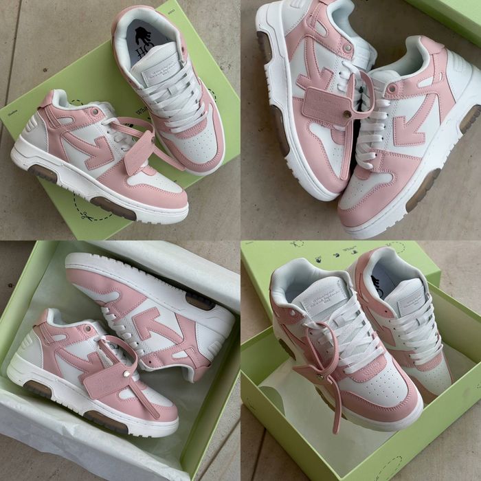 36 37 38 39 40 Жіночі кросівки OFF-WHITE OUT OF OFFICE  PINK WHITE