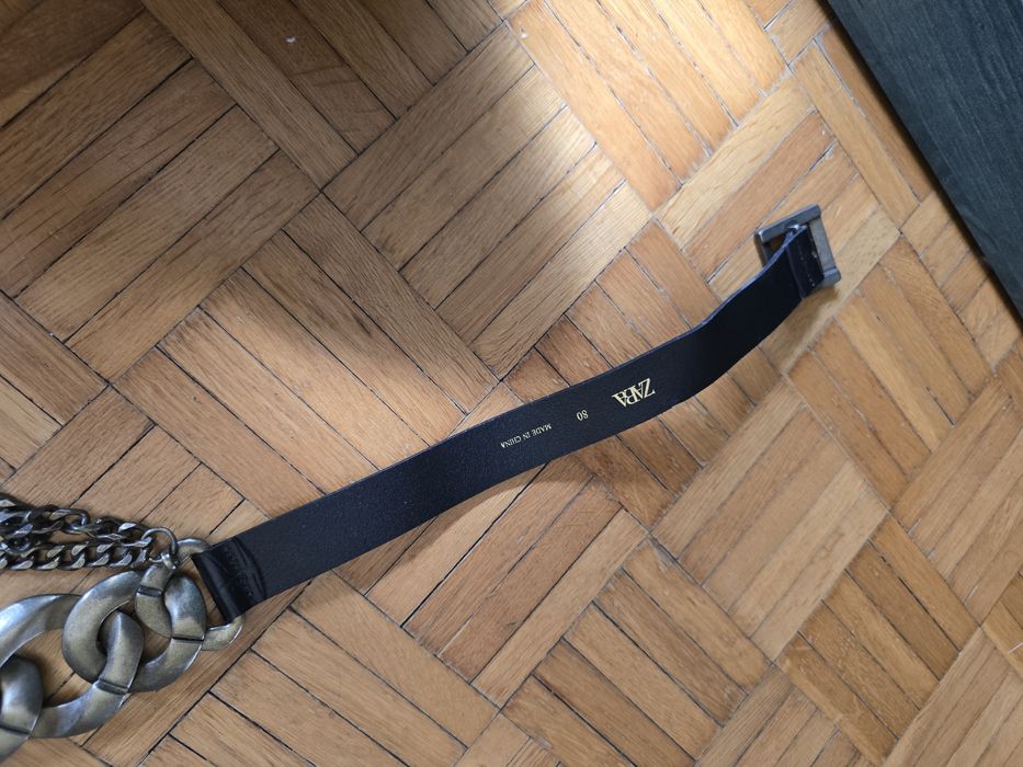 Pasek zara skórzany