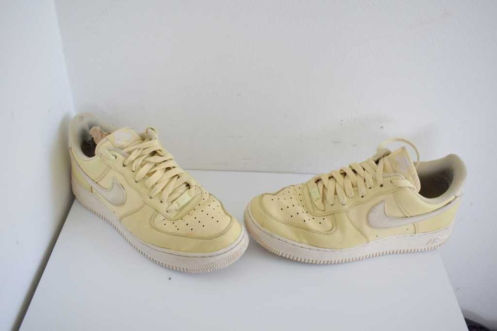 Nike Air Force 1 Low Cross Stitch kremowe 42 sneakersy skórzane
