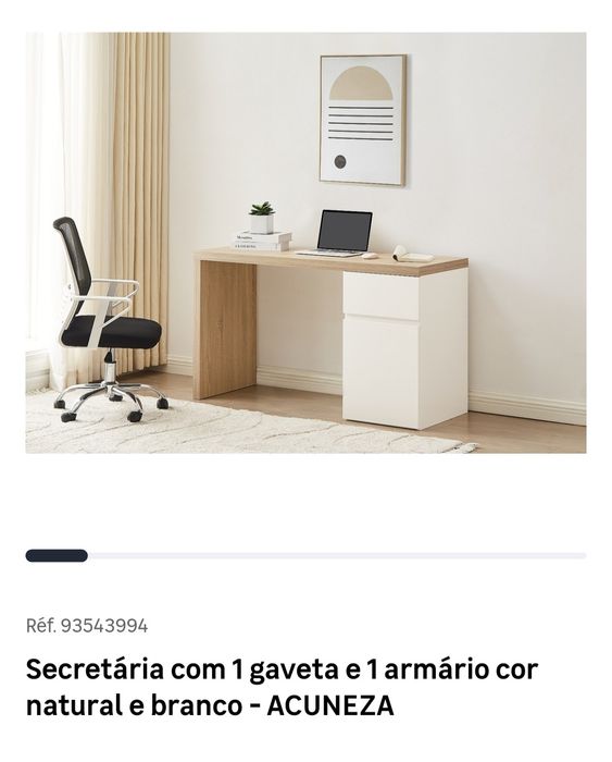 Secretária nova na caixa
