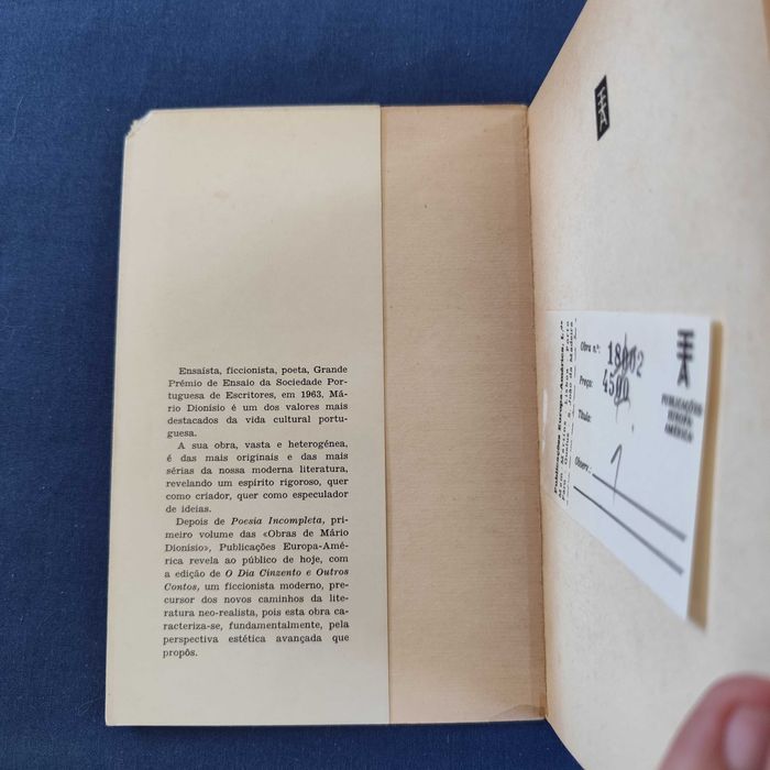 Mario Dionísio - O Dia Cinzento e outros contos