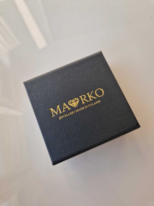 Bransoletka srebrna ze szmaragdowymi i białymi cyrkoniami MARKO