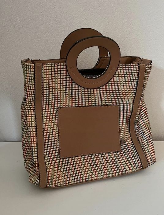 Bata torebka letnia koszyk do ręki na ramię plecionka