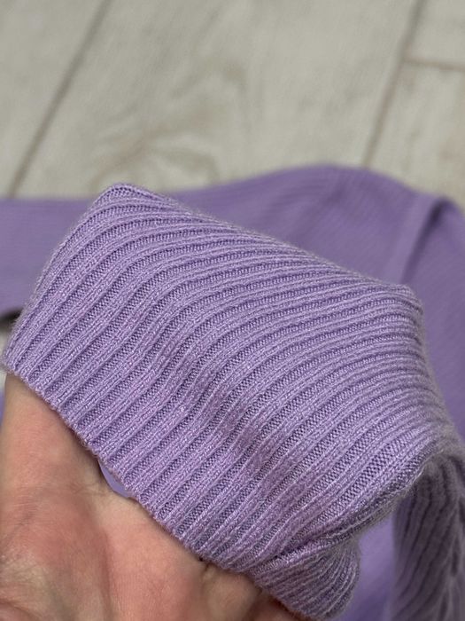 Трикотажна базова кофтинка фіолетова, кофта з довгими рукавами Xs-S