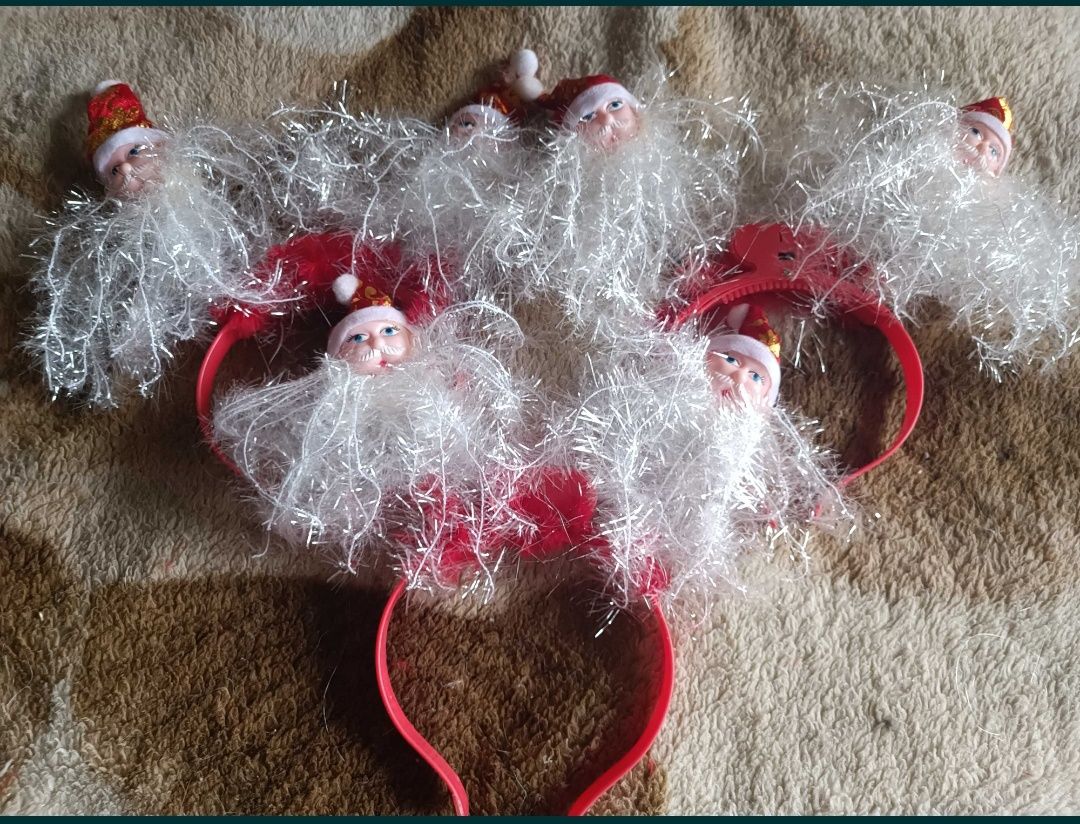 Длинные бороды Деда Мороза. Новогодние шапки Деда Мороза. Рожки: 150 ...