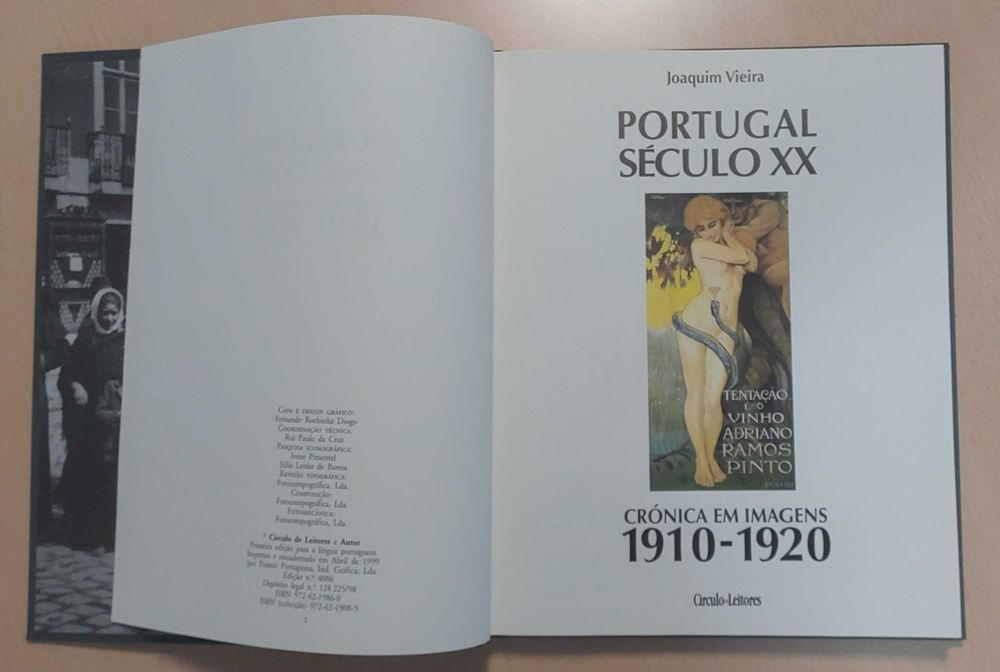 Livro Portugal Séc. XX 1910-1920 -  Crónica de Imagens - Joaquim Vieira