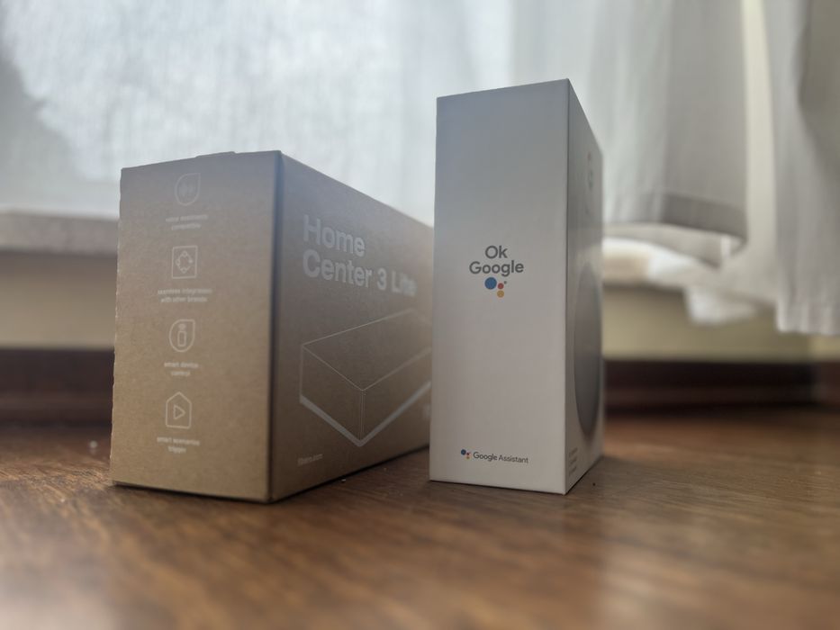 Google Nest Mini +FABIRO Home Center 3 lite - Zestaw Inteligentny dom