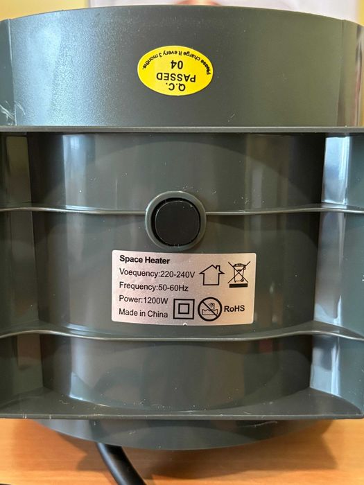 Aquecedor de ar portátil