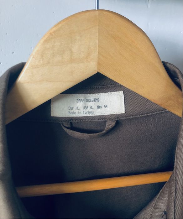 Zara Man Orgins kurtka Szwedka wiatrówka regular fit XL khaki