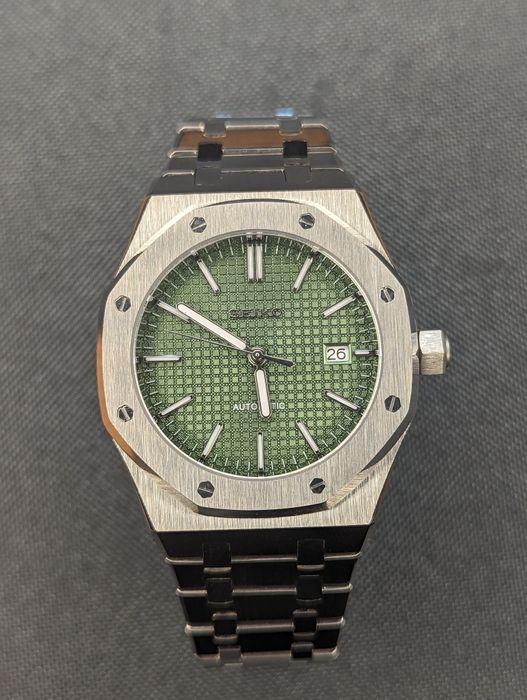 Seikoak nowy zielony Seiko mod 42mm szafir