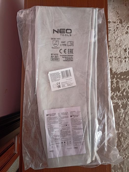 Нарукавники шкіряні зварювальні NEO Tools Артикул  97-672 (AP -801)