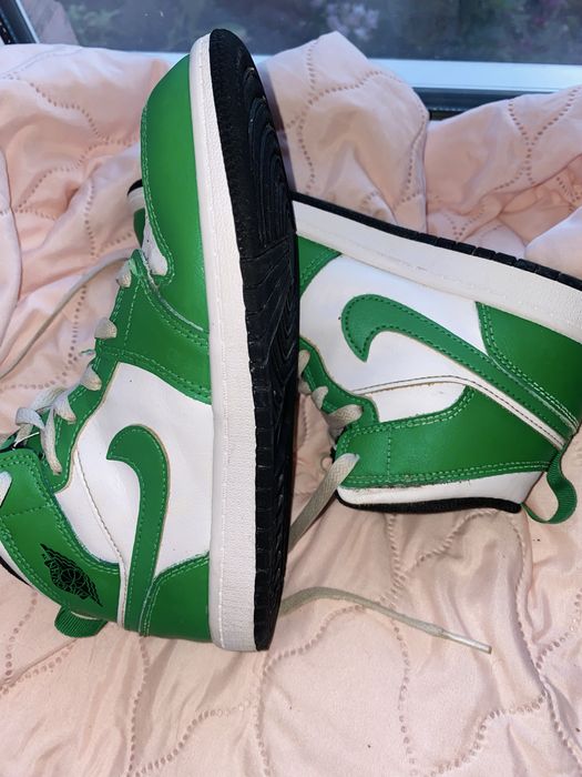 Nike Air Jordan 1 Mid Green White, 34 розмір