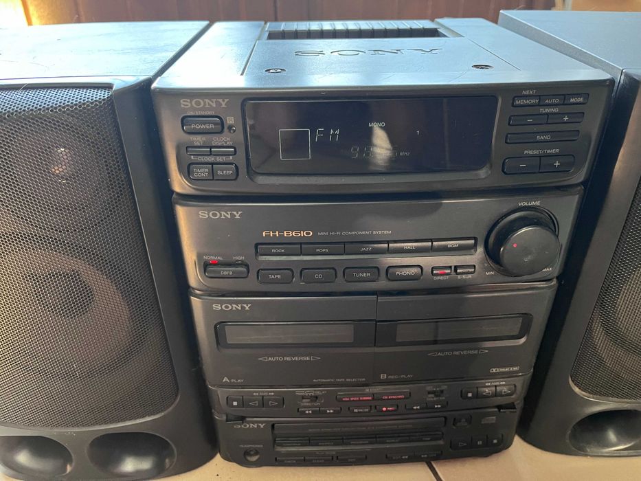Perełka Vintage Audio! Wieża Hi-Fi Sony FH-B610 (CD, Kasety, Radio)