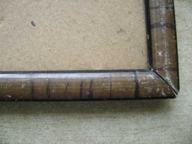 Starocie z PRL Fotografia Ramka przedwojenna na stare zdjęcie 18x12 cm