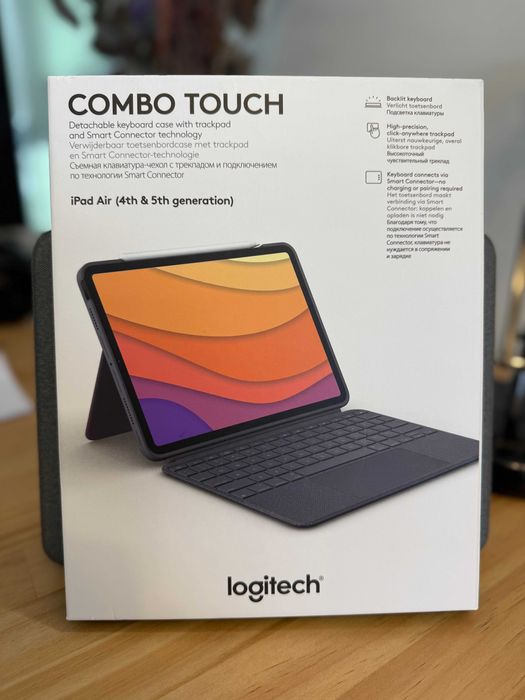 Logitech Combo touch - Case e teclado iPad Air 4th e 5th (M1)
