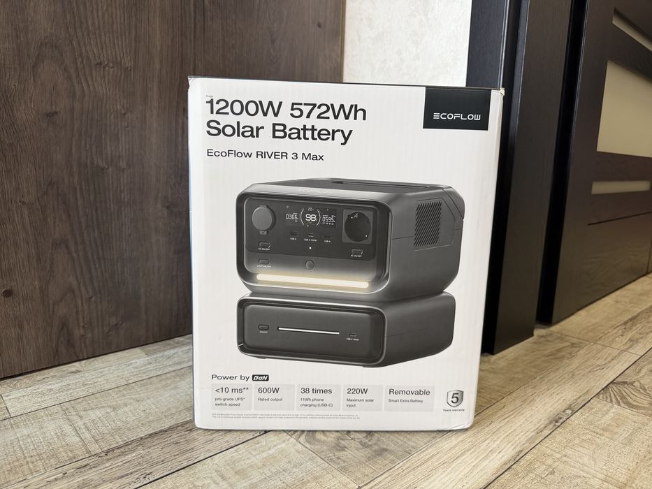 EcoFlow RIVER 3 Max зарядна станція + батарея