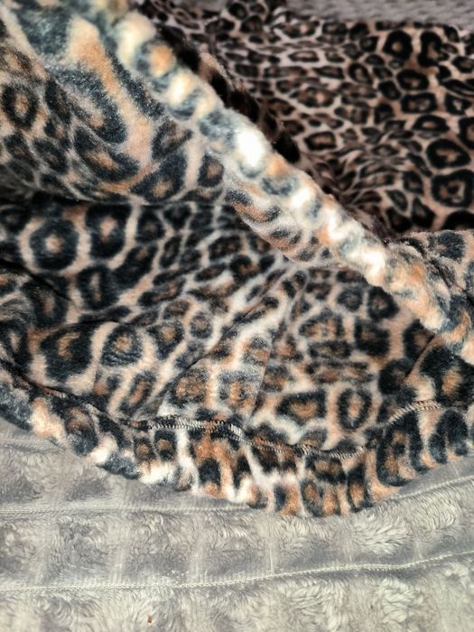 кофта леопардова, тепла на флісі