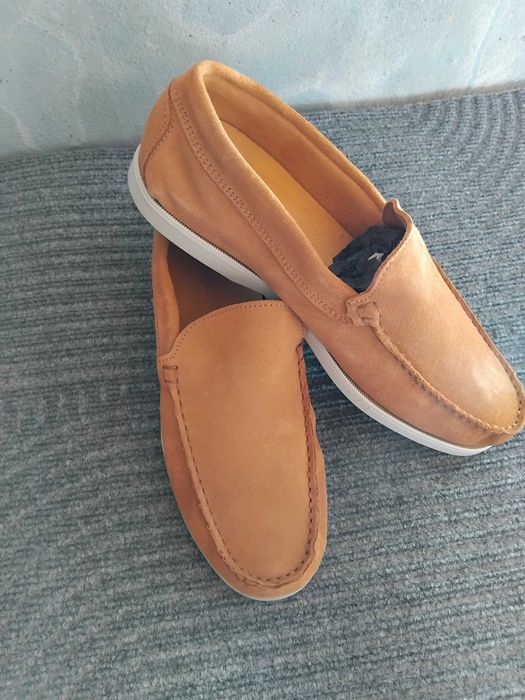 Mocassins en pele camurça de homem