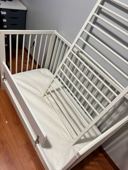 berço gulliver com colchão skonast ikea