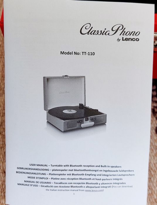 Програвач вінілів Lenco TT110