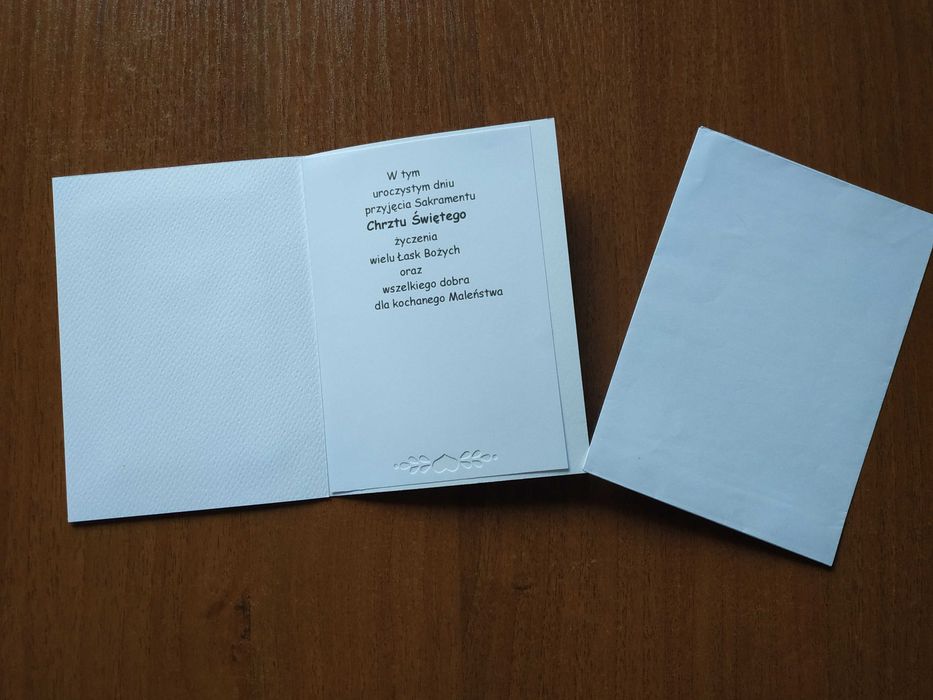 Kartki haft krzyżykowy chrzest,narodziny dziecka,urodziny dziecka