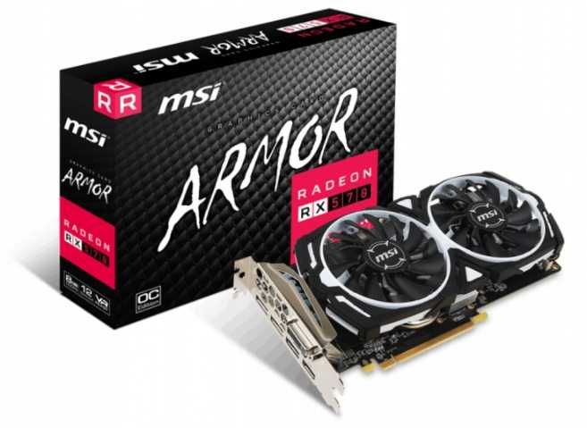 Karta graficzna MSI Radeon RX 570 ARMOR OC 8 GB (3947)