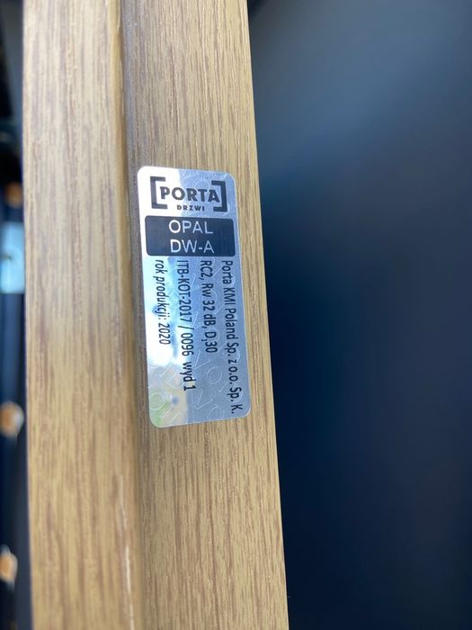 Dzwi wewnętrzne klatkowe PORTA Opal Agat Granit 90 prawe z ościeżnica