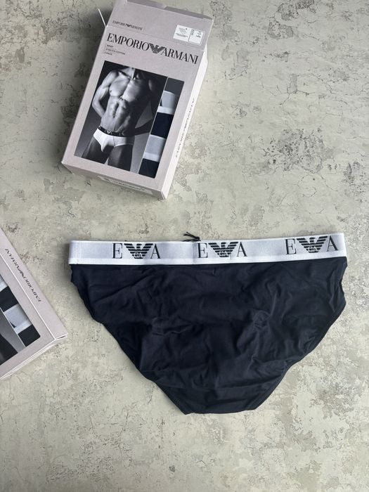 Чоловічі труси бріфи Emporio Armani М,L білизна сині еа7 набір фірмові армані сліпи   Набір еа7