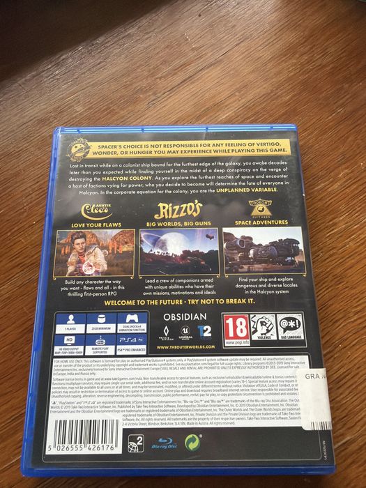 Gra The outer worlds PS4