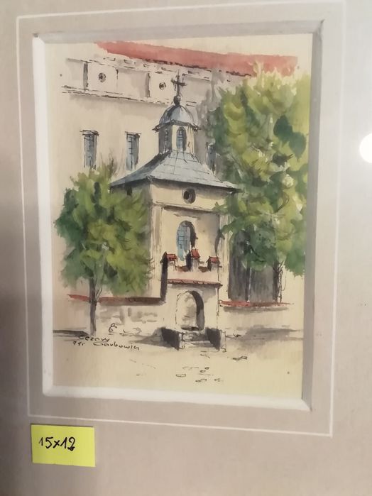 Akwarela Kazimierz Dolny nad Wisłą sygn. C. Garbowicz Zamienię