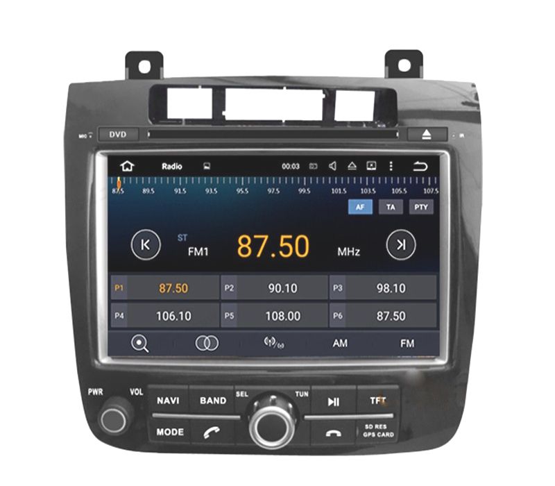 AUTO RÁDIO DVD GPS ANDROID 10 PARA VOLKSWAGEN VW TOUAREG 2010-