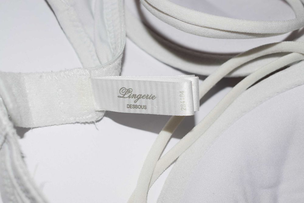 Dessous biustonosz 75B Biały push up rozpinane ramiączka!