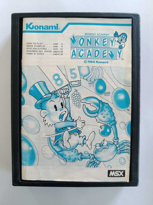 Jogo msx Monkey Academy