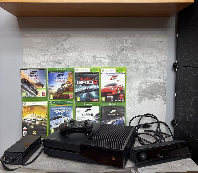 Xbox One + pad + Kinect + 8 gier | Forza, NFS, GRID