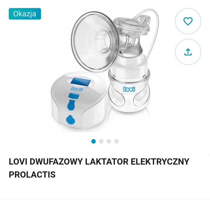 Laktator dwufazowy ręczny i elektryczny Lovi