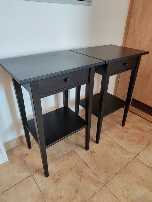 Stolik nocny Ikea Hemnes czarny nakastlik
